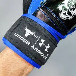 دستکش بدنسازی مردانه مچبنددار حرفه ای NO PAIN