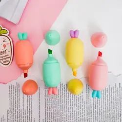 هایلایتر هویج پاستلی فانتزی 4 عددی | کاکتوسک