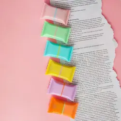 هایلایتر شکلاتی کوچک فانتزی 6 عددی | کاکتوسک