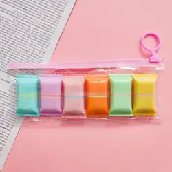 هایلایتر شکلاتی کوچک فانتزی 6 عددی | کاکتوسک