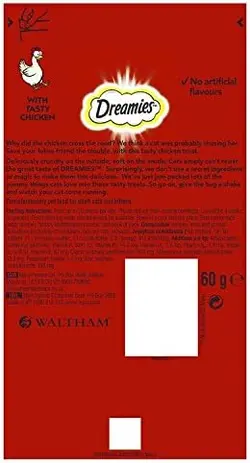 تشویقی گربه دریمیز طعم پنیر 60 گرم  Dreamies Treat With Cheese 60g