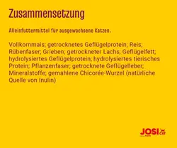 غذای خشک جوسرا گربه طعم سالمونsterilised Josera Classic Salmon وزن 10 کیلوگرم