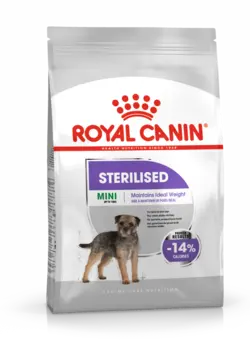 غذای خشک سگ مینی عقیم شده رویال کنین mini sterilised وزن 1 کیلوگرم