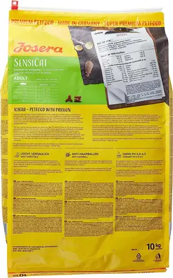 غذای خشک سنسی کت جوسرا 10 کیلوگرم (گربه های حساس)  Josear SensiCat 10kg