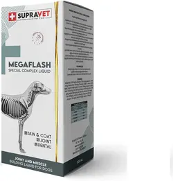 مایع تقویت کننده مفاصل و ماهیچه برای سگ MEGAFLASH  500 ML (مایع کمپلکس ویژه)