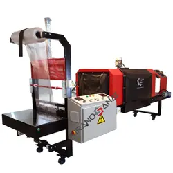 دستگاه شیرینگ پک نیمه اتوماتیک دوگانه سوز (المنت+گاز)