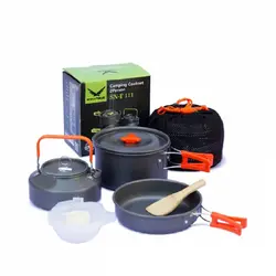 ست ظروف کوهنوردی و کمپینگ دو نفره اسنوهاک مدل SNOW HAWK SN-T 111