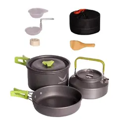 ست ظروف کوهنوردی و کمپینگ دو نفره اسنوهاک مدل SNOW HAWK SN-T 111