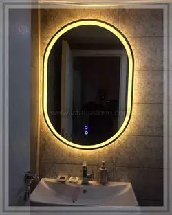 آیینه تاچ بیضی 60*40   کد  IS2019