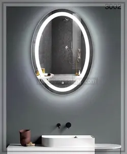 آیینه تاچ بیضی 60*40   کد  IS2019