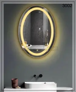 آیینه تاچ بیضی 60*40   کد  IS2019