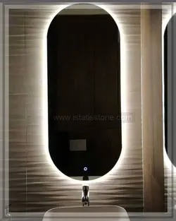 آیینه تاچ بیضی 80*40   کد  IS2021