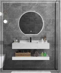 آیینه چسبیده گرد 80   کد  IS2024