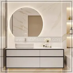 آیینه چسبیده گرد 80   کد  IS2024