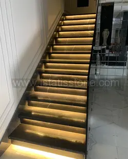 پله مرمریت مشکی لاشتر سوپر