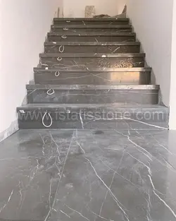 پله مرمریت مشکی لاشتر سوپر