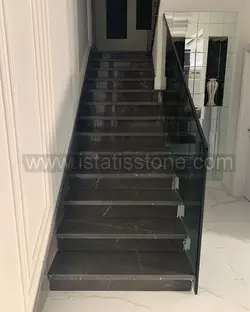 پله مرمریت مشکی لاشتر سوپر