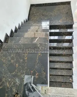 پله مرمریت مشکی مارشال سوپر