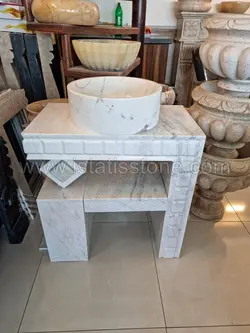 روشویی ال مرکب سفید