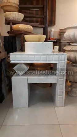 روشویی ال مرکب سفید