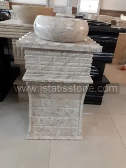 روشویی تک پایه دیپلمات مدل قوسدار