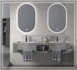 روشویی سرامیکی مدرن طوسی دو کاسه فولست50*140