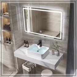 روشویی سرامیکی مدرن با کاسه چینی سفید  40*80