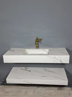 روشویی سرامیکی مدرن سفید بدنه بزرگ 45*100