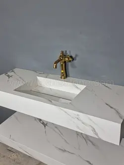 روشویی سرامیکی مدرن سفید بدنه بزرگ 45*100