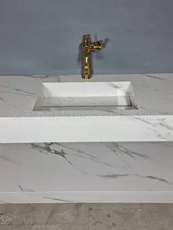 روشویی سرامیکی مدرن سفید بدنه بزرگ 45*100