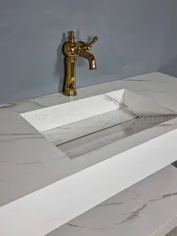 روشویی سرامیکی مدرن سفید بدنه بزرگ 45*100