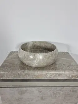 روشویی سنگی صفحه و کاسه 40*60 طوسی