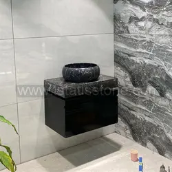 روشویی سنگی صفحه و کاسه 40*60 مشکی