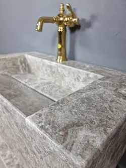 روشویی سنگی مدرن طوسی 40*70
