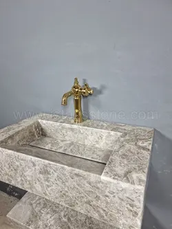 روشویی سنگی مدرن طوسی 40*70