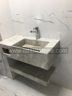 روشویی سنگی مدرن طوسی 50*70