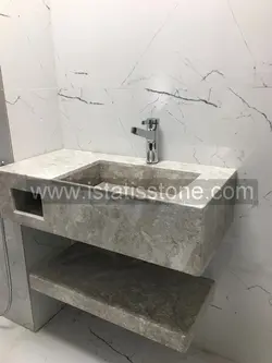 روشویی سنگی مدرن طوسی 50*70