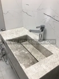 روشویی سنگی مدرن طوسی 50*70
