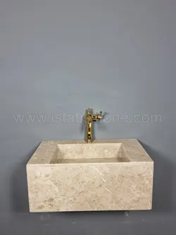 روشویی سنگی مدرن کرم رنگ 40*70*30