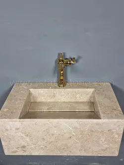 روشویی سنگی مدرن کرم رنگ 40*70*30