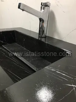 روشویی سنگی مدرن مشکی 40*60