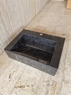 روشویی سنگی مدرن مشکی 40*60