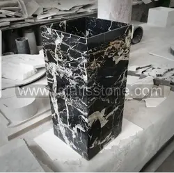 روشویی مدرن بدنه کامل سنگی ایستاده مشکی