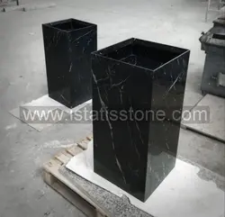 روشویی مدرن بدنه کامل سنگی ایستاده مشکی