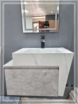 ست سرامیکی روشویی و کابین مدل امپریال