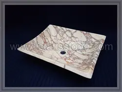 کاسه روشویی اسپایدر کرم طرح سینی