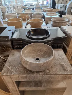 کاسه روشویی پرشین طوسی . طرح تیوپی