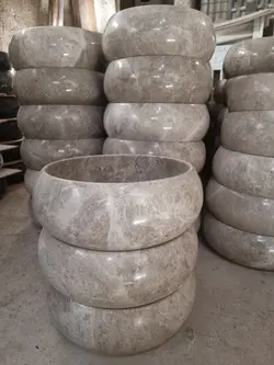 کاسه روشویی پرشین طوسی . طرح تیوپی