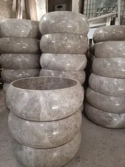 کاسه روشویی پرشین طوسی . طرح تیوپی