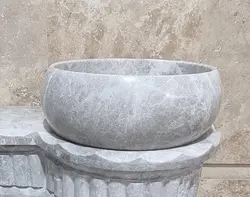 کاسه روشویی پرشین طوسی . طرح تیوپی